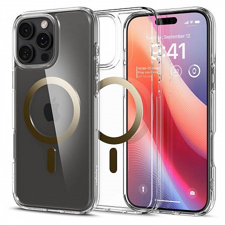 Spigen kryt Ultra Hybrid Magsafe pre iPhone 16 Pro Max - Gold