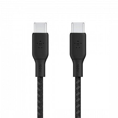 Belkin kábel Boost Charge Double-Braided USB-C to USB-C 100W 2m - Black
