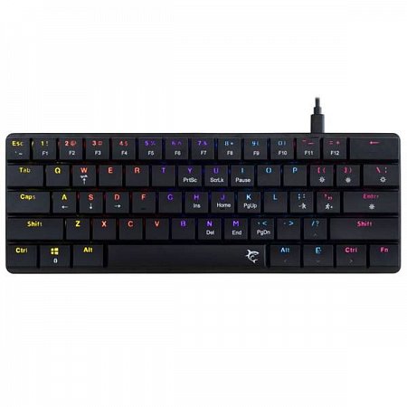 White Shark Mechanical gaming keyboard NAGAMAKI, US, brown switch, black
