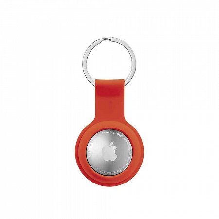 Aiino - GiGiTag Silicon holder with keychain for AirTag - Coral