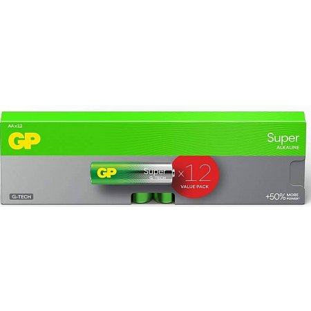 EMOS GP Alkalická batéria Super LR6 (AA), 12 ks