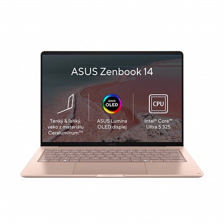 ASUS Zenbook 14/U5-325/16GB/512GB SSD/Intel UMA/14" FHD /Win11Home/Coral
