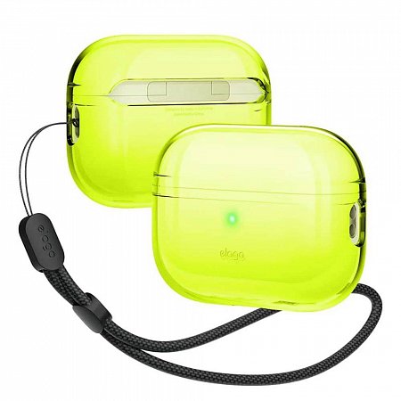 Elago Airpods Pro 2 TPU Case with Nylon Lanyard - Neon Yellow