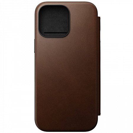 Nomad puzdro Modern Leather Folio Magsafe pre iPhone 16 Pro Max - Brown