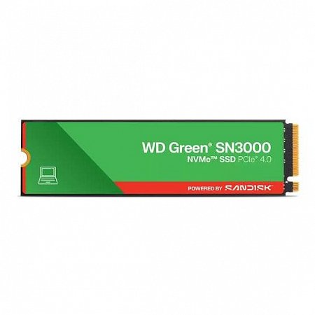 WD Green SN3000 SSD Powered by SanDisk 500GB M.2 NVMe Gen4 5000/4100MBps