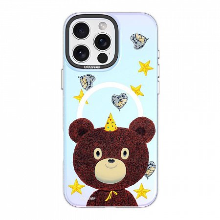 Devia kryt Canvas Series Magnetic Case pre iPhone 16 Plus - Starry Bear