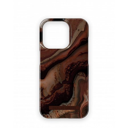 iDeal Fashion Case MagSafe iPhone 15 Pro Dark Amber Marble