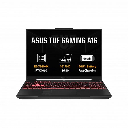 ASUS TUF Gaming A16/R9-7940HX/32GB/1TB SSD/RTX4060/16"FHD/bez OS/Mecha Gray