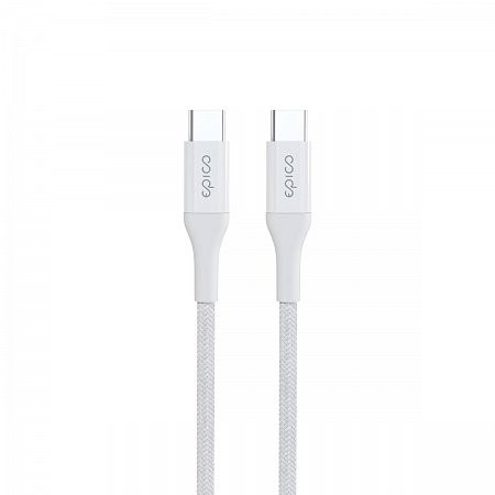 iStores by Epico Braided PD Cable 1.2m USB-C to USB-C - biely