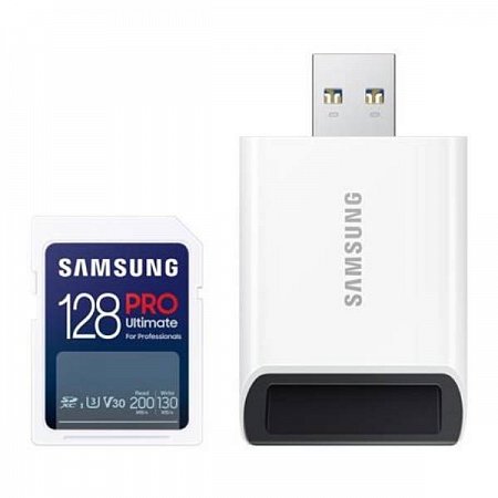 Samsung SDXC karta 128GB PRO Ultimate + adaptér