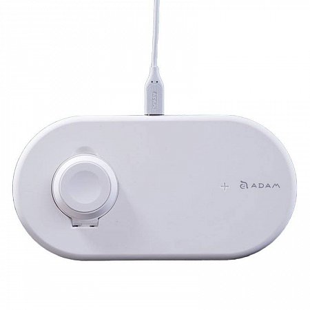 Adam Elements Omnia Q2 2-in-1 Fast Charging Stand - White