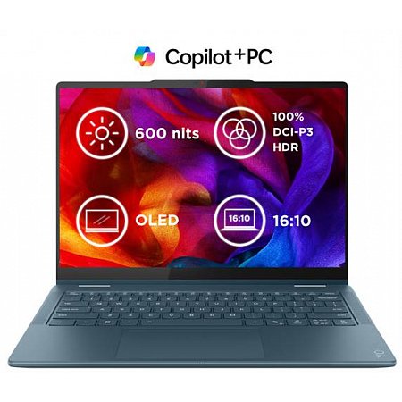 Lenovo IdeaPad Yoga7 2in1 14AKP10 RyzenAI5 340 16GB 1TB-SSD 14.0"WUXGA OLED GL Touch IntegRadeon PEN Win11Home TidalTeal