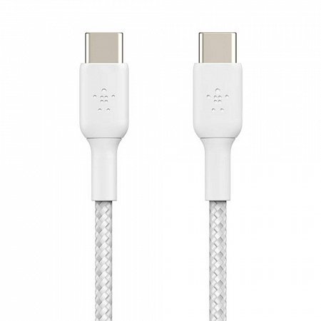 Belkin kábel Boost Charge Braided USB-C to USB-C 1m - White
