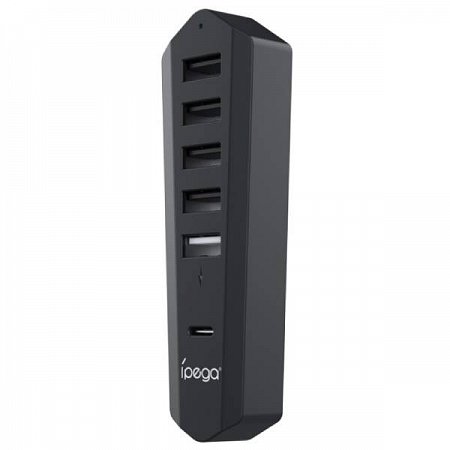 iPega P5S003 USB/USB-C HUB pre PS5 Slim/PS5 Pro Black