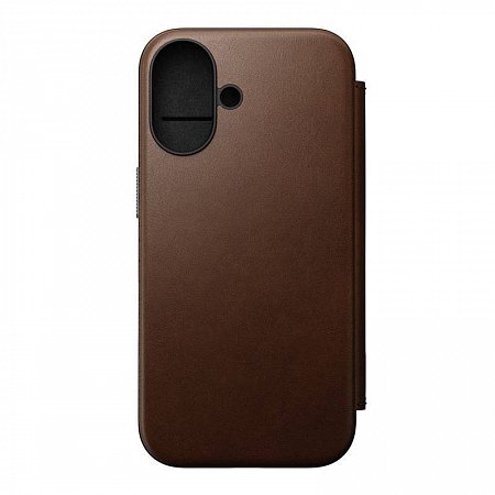 Nomad puzdro Modern Leather Folio Magsafe pre iPhone 16 - Brown
