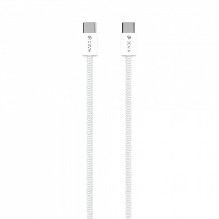 Devia kábel USB-C to USB-C PD 60W Wowen Fast Cable 1m - White