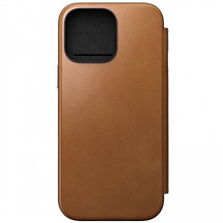 Nomad puzdro Modern Leather Folio Magsafe pre iPhone 16 Pro Max - English Tan