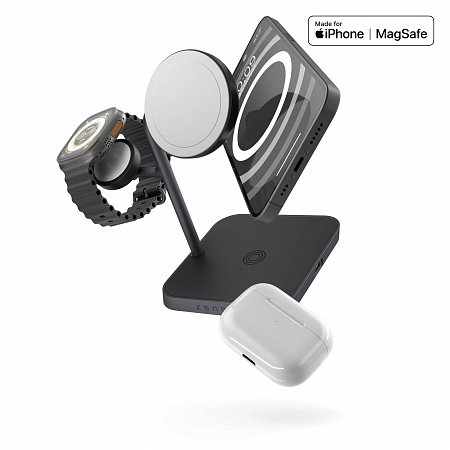 ZENS 4-in-1 MagSafe + Watch Wireless Charging Station