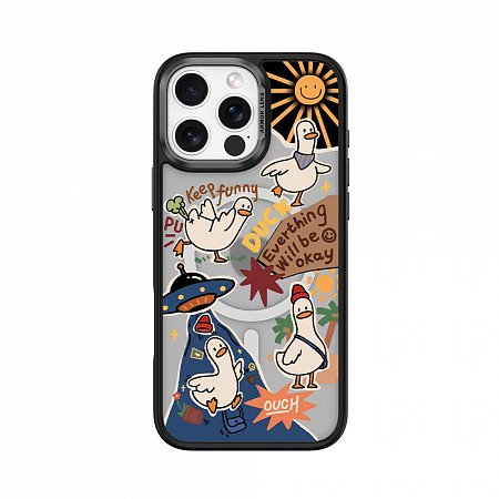 Comma kryt Cultural Series Magnetic Case pre iPhone 16 - Playful Duck