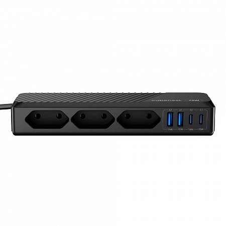 Cubenest PD GaN PowerStrip SlimLine 7v1 Extended USB 70W, kábel 1.5m