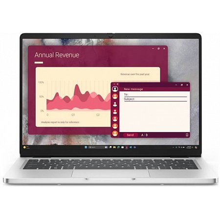 Dell Pro 14 PC14250 U7-255U 32GB 512GB SSD 14" FHD+  IR Cam & Mic FgrPr 3 Cell 65W WLAN Backlit Kb W11Pro 3Y ProSpt