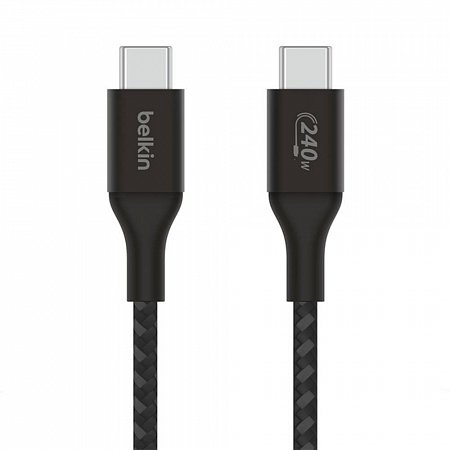 Belkin kábel Boost Charge Double-Braided USB-C to USB-C 1m 240W - Black