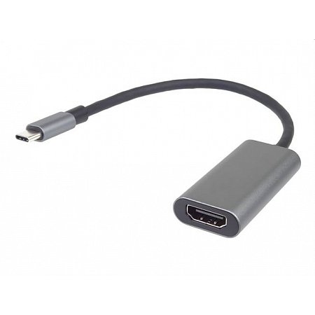 PremiumCord Převodník USB-C na HDMI, rozlíšenie 4K@60Hz a FULL HD 1080p, kovové puzdro