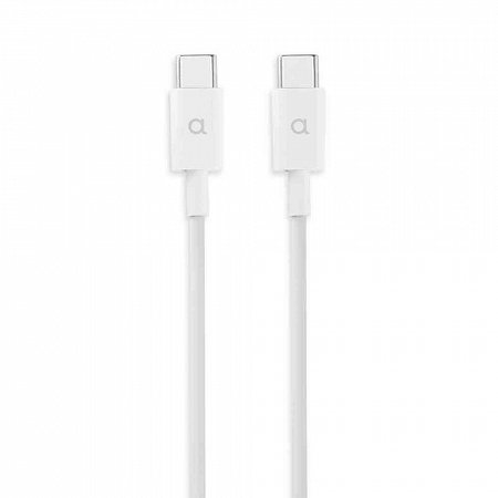 Aiino - USB-C to USB-C cable (1 metre) - White *Poškodený obal*