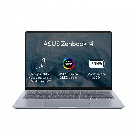 ASUS Zenbook A14/X1-26-100/8GB/512GB SSD/Qualcomm UMA/14" WUXGA/Win11Home/Blue
