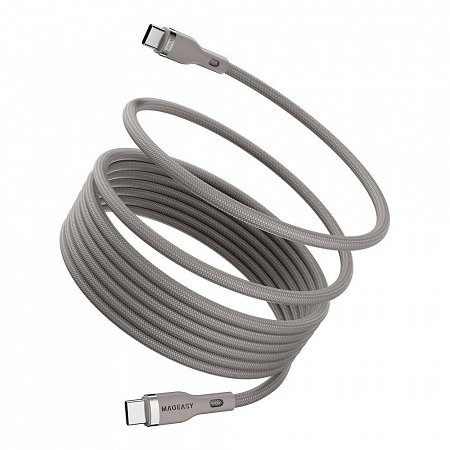 SwitchEasy USB-C kábel Magnetic Wire Fast Charging Cable 2m 240W - Taupe Gray
