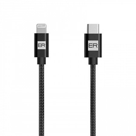 ER POWER kábel USB-C to Lightning 1.2m - Black