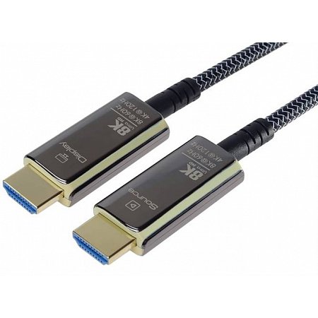 PremiumCord Ultra High Speed HDMI 2.1 optický fiber kabel 8K@60Hz, pozlátený 10m
