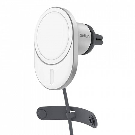 Belkin Boost Charge Pro Magnetic Wireless Car Charger with Qi2 15W - Gray