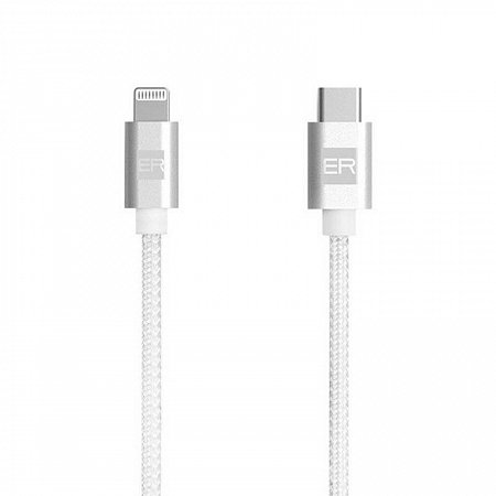 ER POWER kábel USB-C to Lightning 2m - White *Rozbalený*