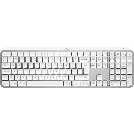 Logitech MX Keys S - bezdrôtová podsvietená klávesnica - US - bledošedá