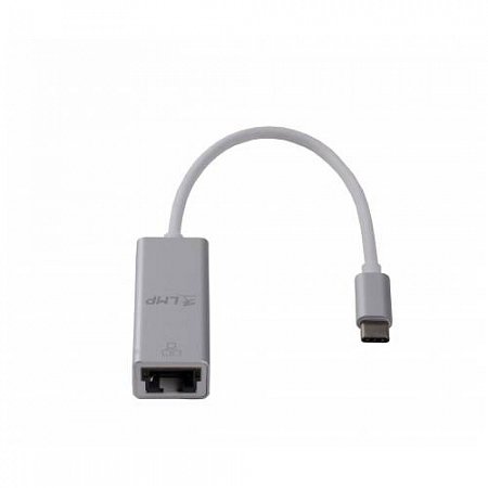 LMP adaptér USB-C to Gigabit Ethertnet - Silver Aluminium