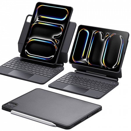 ESR klávesnica Rebound Magnetic Keyboard Case pre iPad Pro 11" M4 2024 Eng - Black *Rozbalený*