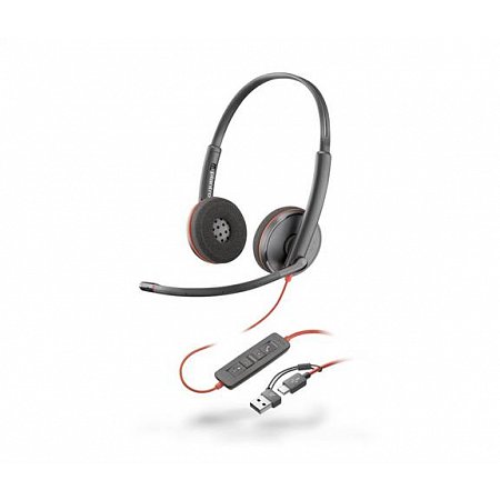 HP Poly Blackwire 3220 MS Teams náhlavná súprava, USB-C/A adaptér, stereo