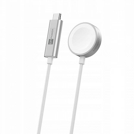 ER POWER nabíjací kábel pre Apple Watch 7.5W MFW certified 2m  - White