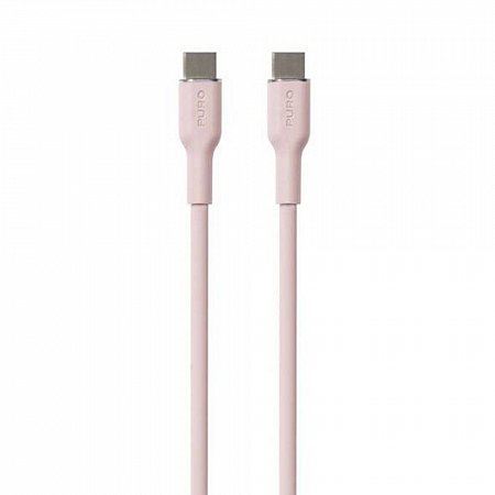 Puro kábel Soft Silicone Cable USB-C to USB-C 1.5m - Rose