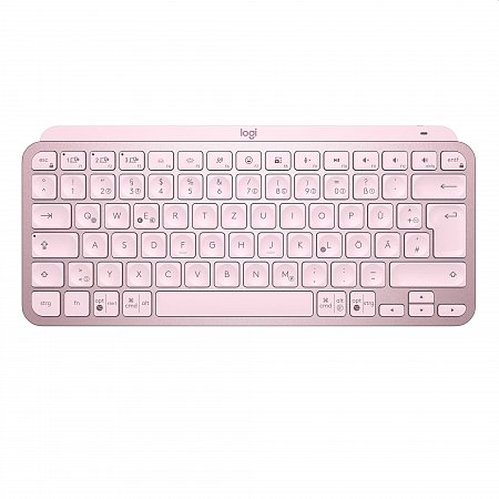 Logitech MX Keys Mini - bezdrôtová podsvietená klávesnica, US - ružová